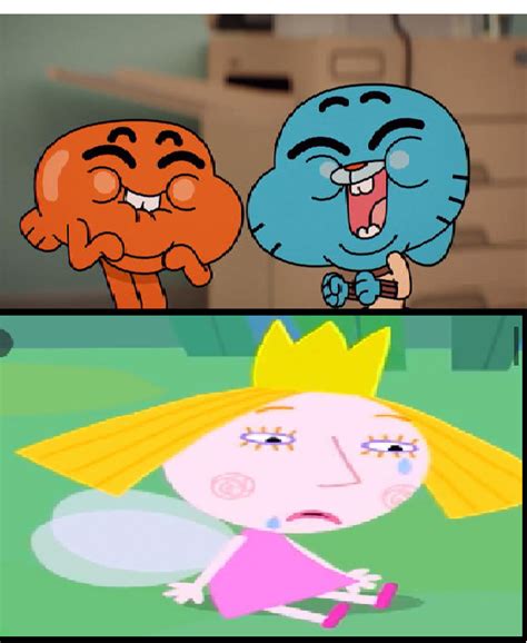 Gumball And Darwin Laughing At Holly Crying By Wreny2001 On Deviantart