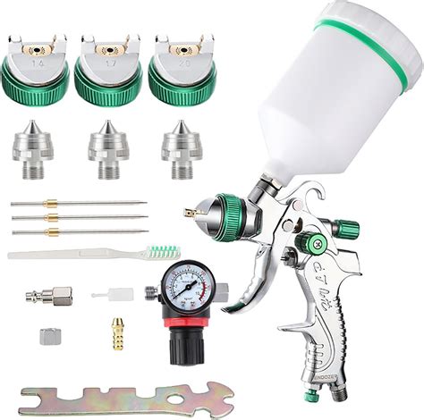 Endozer Professional Hvlp Spray Gun Set Gravity Feed Air Spray Gun With