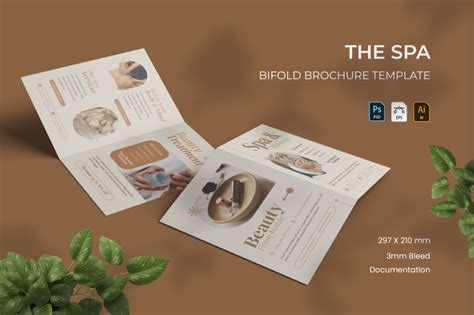 Spa Bifold Brochure By Vunira Thehungryjpeg