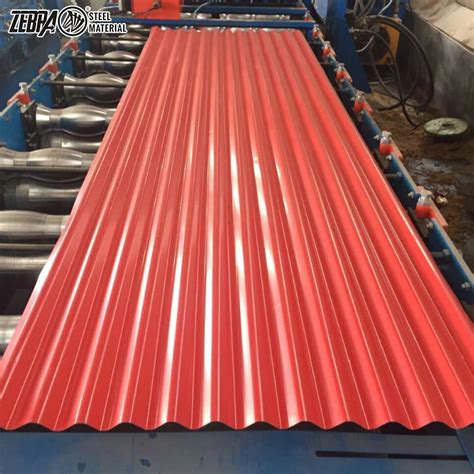 Gi Aluzinc Corrugated Galvanized Steel Sheets Color Painted Roof Panel