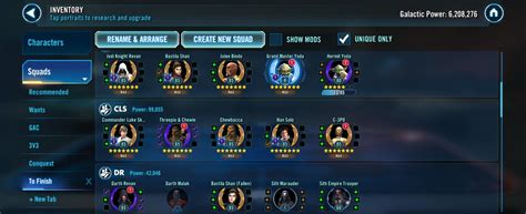 Relic Guidance : r/SWGalaxyOfHeroes