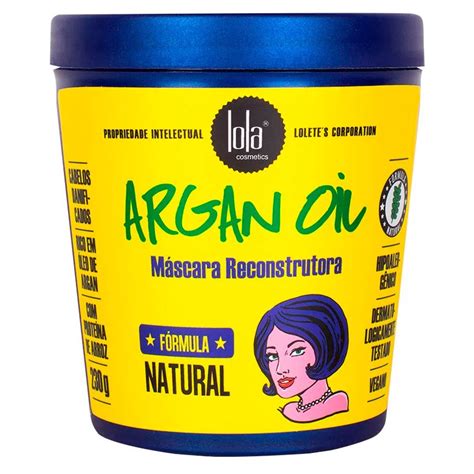 Mascara De Reconstrução Lola - Máscara de Reconstrução Argan Oil Lola Cosmetics 230g | Shopee Brasil