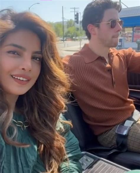 Priyanka Chopra And Nick Jonas Go On Casual Drive In His 1960 Ford