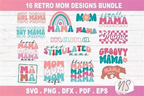 Retro Mothers Day Svg Bundle Boho Mom Svg Mom Life Svg By Ns Arts