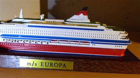 Ms Europa Viking Line Silja Europa Ship Model Rare YouTube