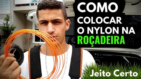 Como trocar nylon da roçadeira Jeito Certo Vida de Jardineiro YouTube