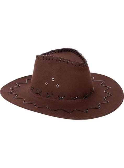 Chapeau Cowboy Marron Adulte Funidelia