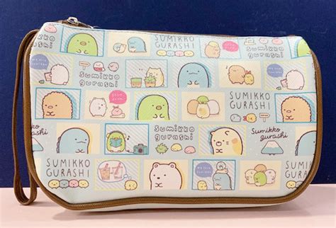 【震撼精品百貨】角落生物 Sumikko Gurashi~san X 隨身收納包拉鍊化妝包 漫畫藍10149 其他紙製品