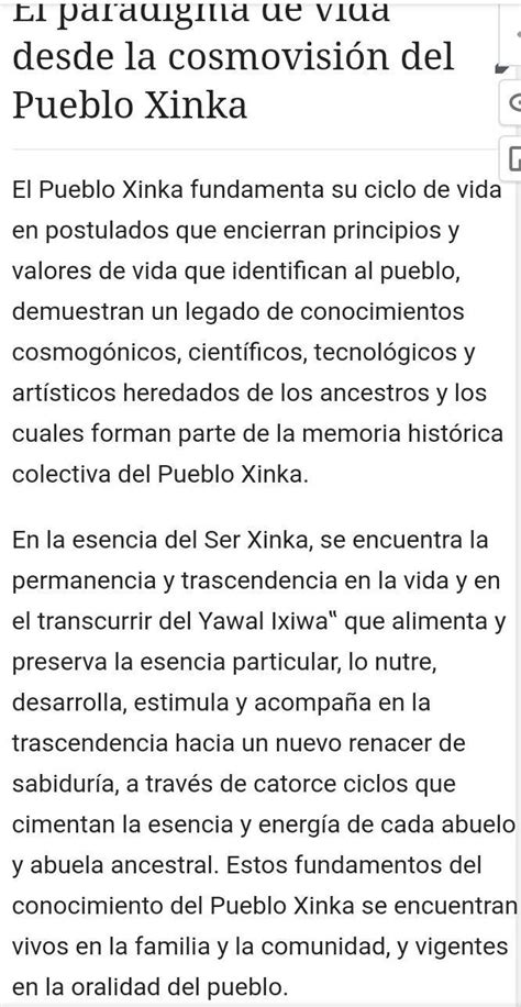 El paradigma de vida desde la cosmovisión del Pueblo Xinka C f El