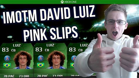 INSANE IMOTM 83 DAVID LUIZ PINK SLIPS VS KOSH FULL LEGEND TEAM PINK