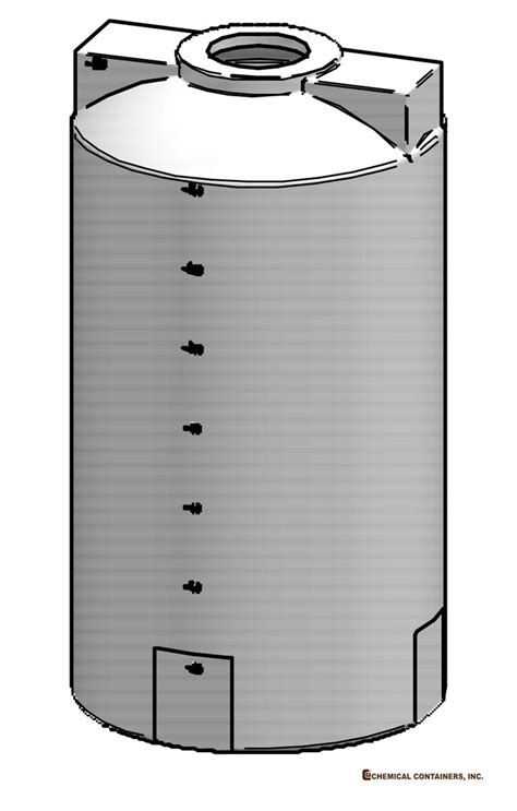 Cci Gallon Polyethylene Vertical Storage Tank D X H