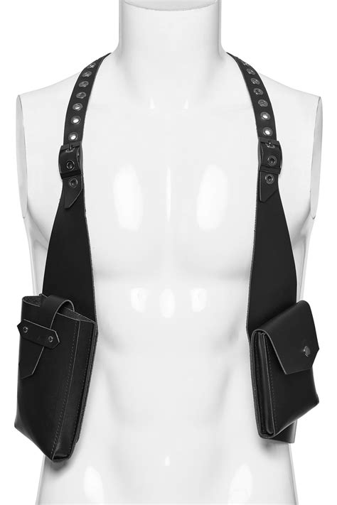 Leather Body Harness Collection Edgy Fashion Accessories