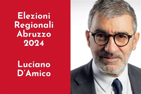 Elezioni Abruzzo Luciano D Amico Centrosinistra E Proposte