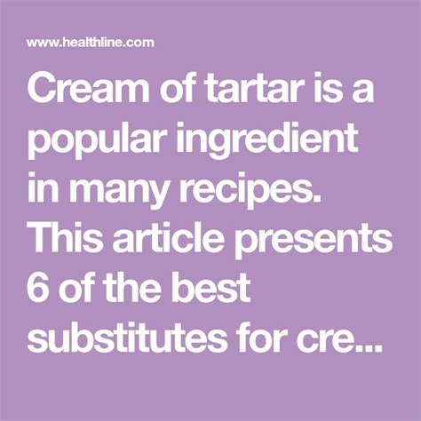 Cream Of Tartar Substitutes 6 Best Options