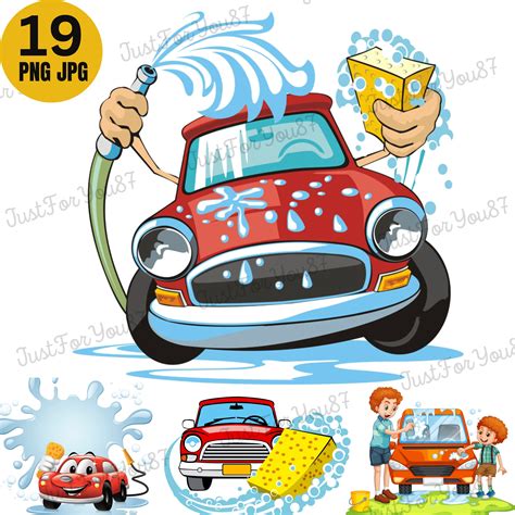 Car Wash Png Carwashing Service Png Car Wash Hand Wash Logo Etsy