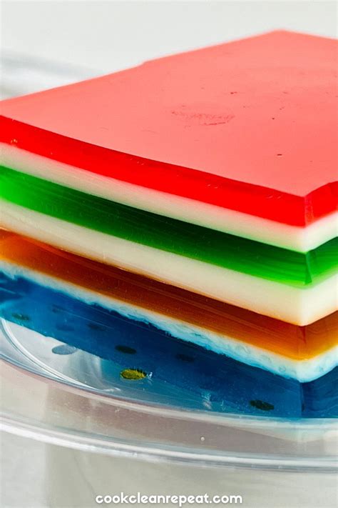 Layered Rainbow Jello Vintage Recipe Artofit