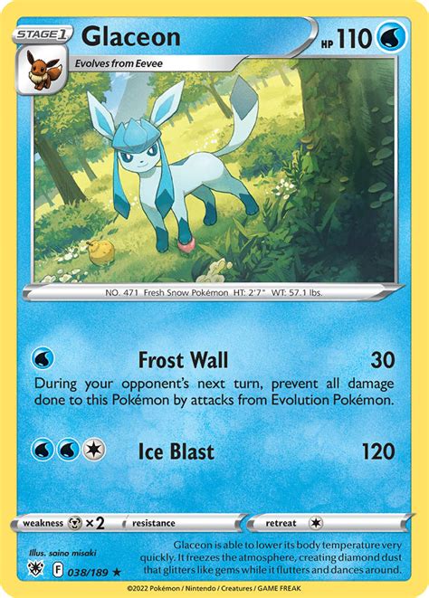 Glaceon Astral Radiance Asr Pkmncards