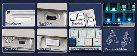 Epomaker P Wireless Aluminum Mechanical Keyboard Bluetooth Ghz Usb C Hot Swappable