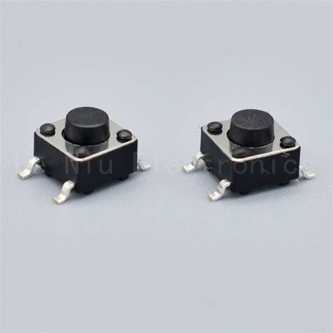 Mini 6x6 Touch Tactile Switch 6643 Smt 4pin Micro Push Key Button Switch Smd 6x6x4 Tact