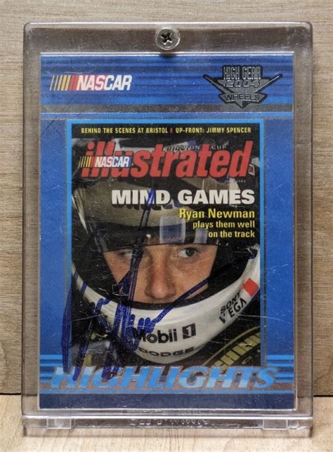 2004 Wheels High Gear 63 Ryan Newman Highlights Nascar Autographed🇺🇸🏆🏁