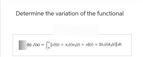 Answered Determine The Variation Of The Bartleby