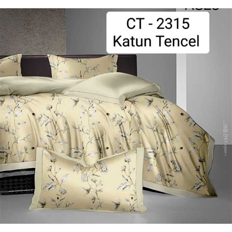 Jual Sprei Katun Tensel Catton Tencel Ct Soft Flawers Shopee Indonesia