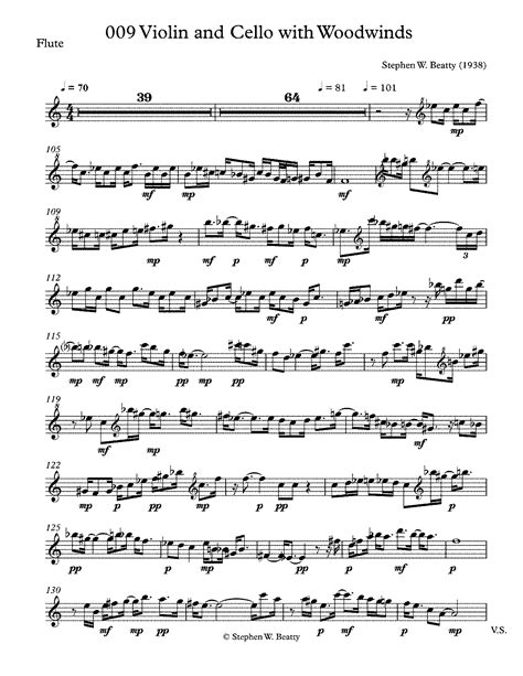 Quartet For Flute Clarinet Violin And Cello Op 9 Beatty Stephen W Imslp