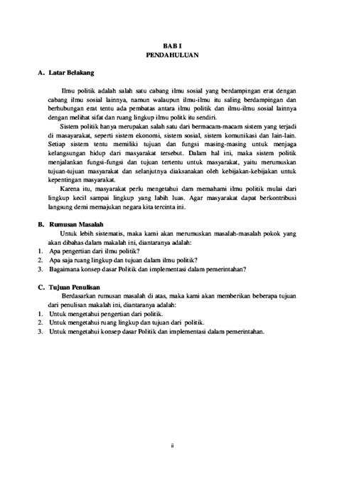 Contoh Penulisan Rumusan Masalah Dan Ruang Lingkup Dalam Jurnal Riset