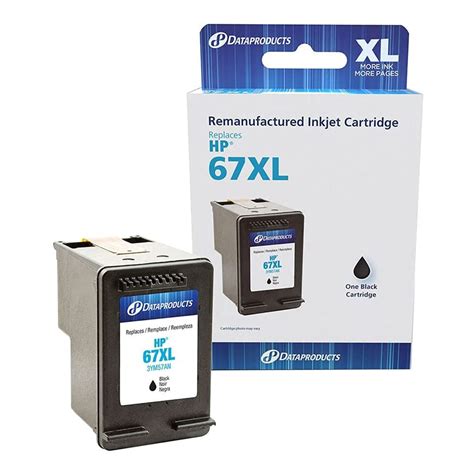 Dataproducts Remanufactured Replacement Ink Cartridge For Hp 67xl 3ym57an Black Micro Center