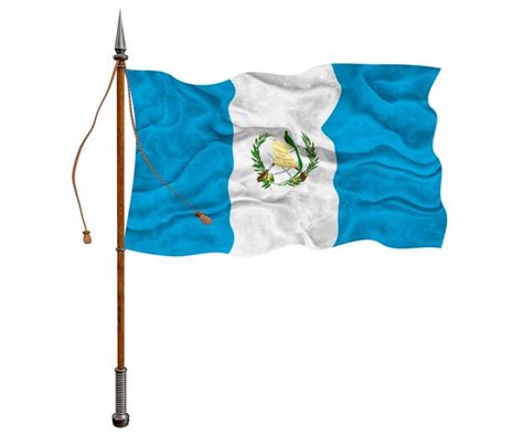 Fondo De La Bandera Nacional De Guatemala Con La Bandera De Guatemala