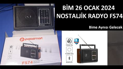 BİM BİM 26 OCAK 2024 NOSTALJİK RADYO FS74 bimaktüel YouTube