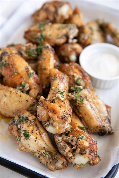 Baked Parmesan Garlic Chicken Wings