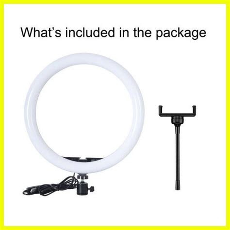 MJ26 RGB LED Soft Ring Light 26cm 10inches With 2 1M Stand For