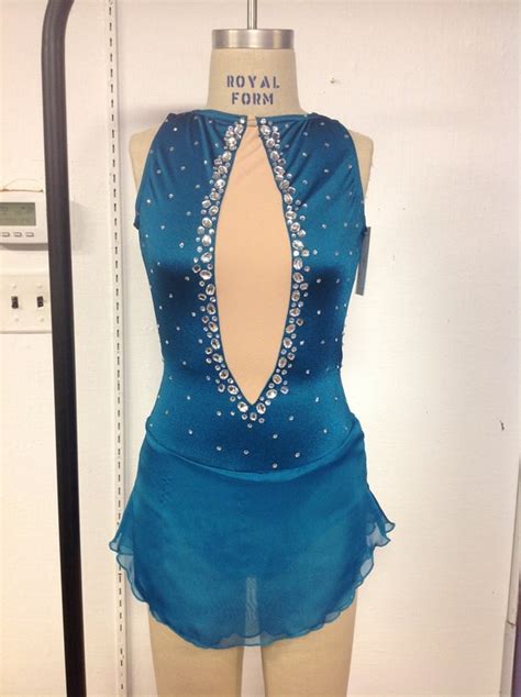 Teal Figure Skating dress Adult XS | Etsy