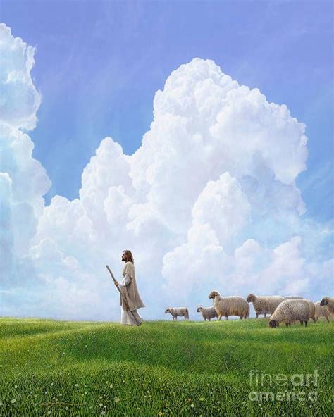 Greener Pastures Art Print by Greg Olsen | Jesus artwork, Jesus ...