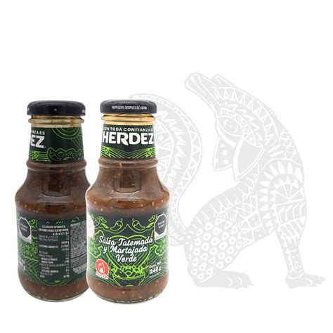 Salsa Verde Roasted Tatemada Y Martajada Herdez 445g Frasco Tierra De