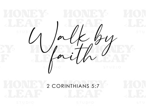 Walk By Faith Svg Faith Svg Cut Files Commercial Use Cricut Clip