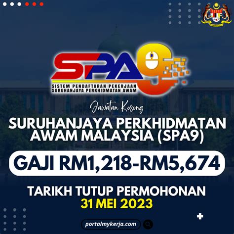 Jawatan Kosong Suruhanjaya Perkhidmatan Awam Malaysia SPA9 Ambilan