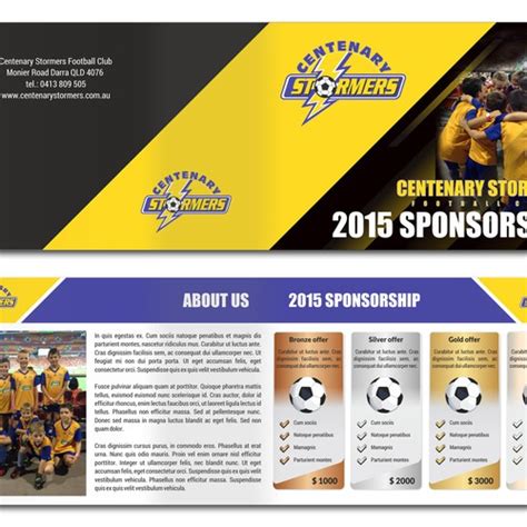 Create An Enticing Sponsorship Proposal Template For A Soccer Club