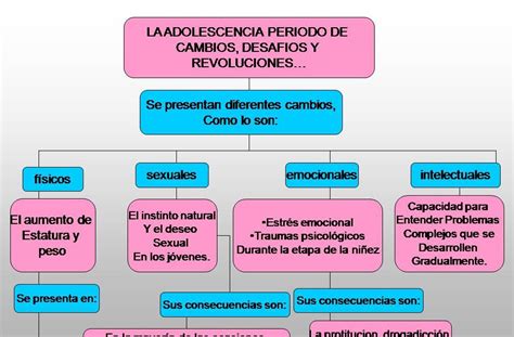 La Adolescencia Periodo De Cambios Y Desafios Mapa Conceptual 1