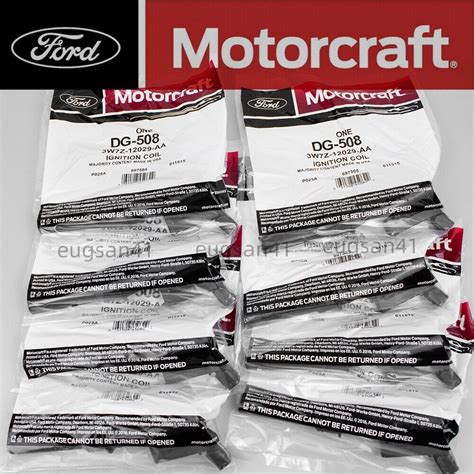 8PCS OEM Ignition Coils Motorcraft DG508 For Ford F150 4 6L 5 4L 6 8L