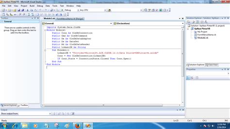 Test Koneksi Database VB 2008 Pintar VB Tutorial Visual Basic