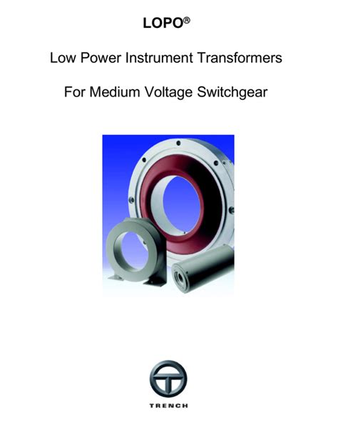 Lopo Low Power Instrument Transformers