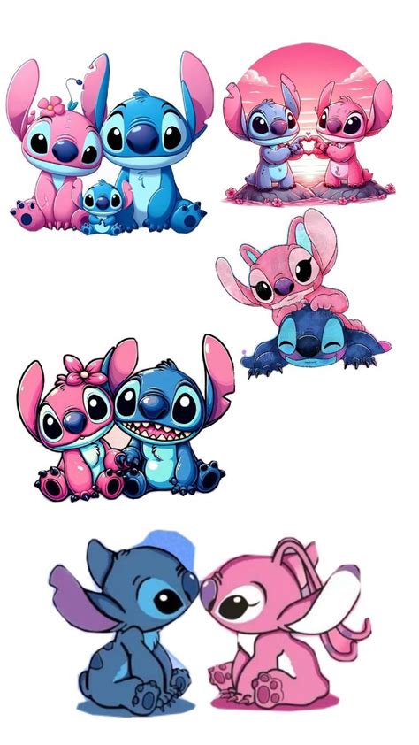 Stiche Y Angel Feleces Igual Que Yo Stitch And Angel Lilo And