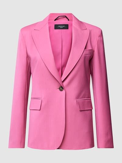 Weekend Max Mara Blazer Mit Knopfverschluss Modell VALDA Fuchsia