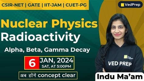 Nuclear Physics Radioactivity Alpha Beta Gamma Decay CSIR NET