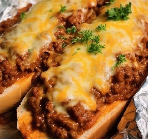 Sloppy Joe Garlic Bread TINSUF