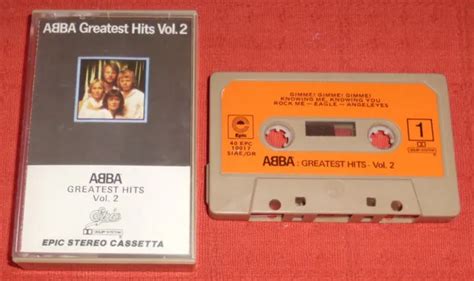 ABBA CASSETTE Tape Greatest Hits Vol 2 Best Of Rare Italian