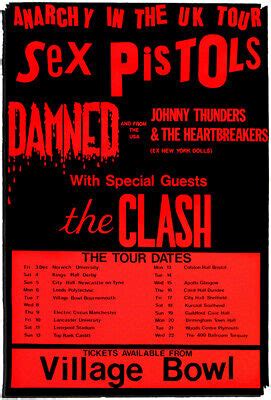 The Sex Pistols The Damned The Clash 1976 Concert Poster EBay