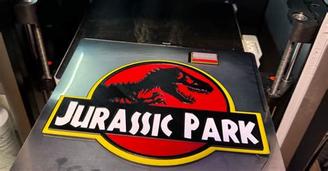 Jurassic Park Logo By Sasquatch Phil Download Free Stl Model